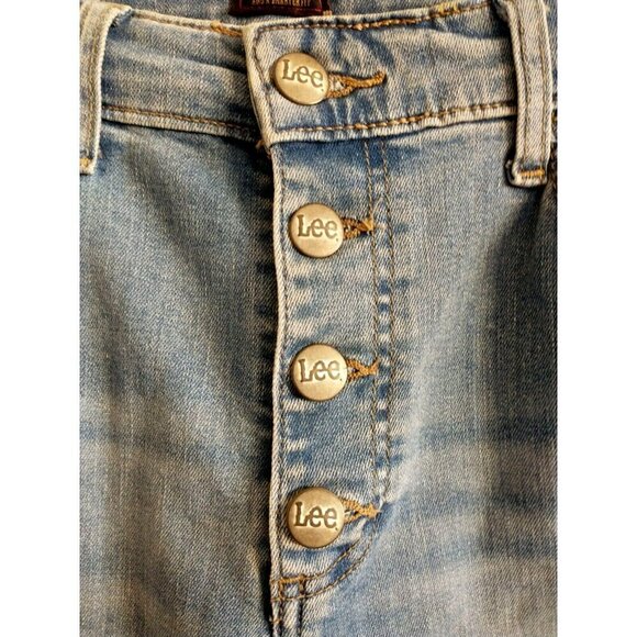Lee Women's Jeans Button Fly Heritage Flares Bell Bottoms Stretch - 32 x 31 (14) - Picture 2 of 9